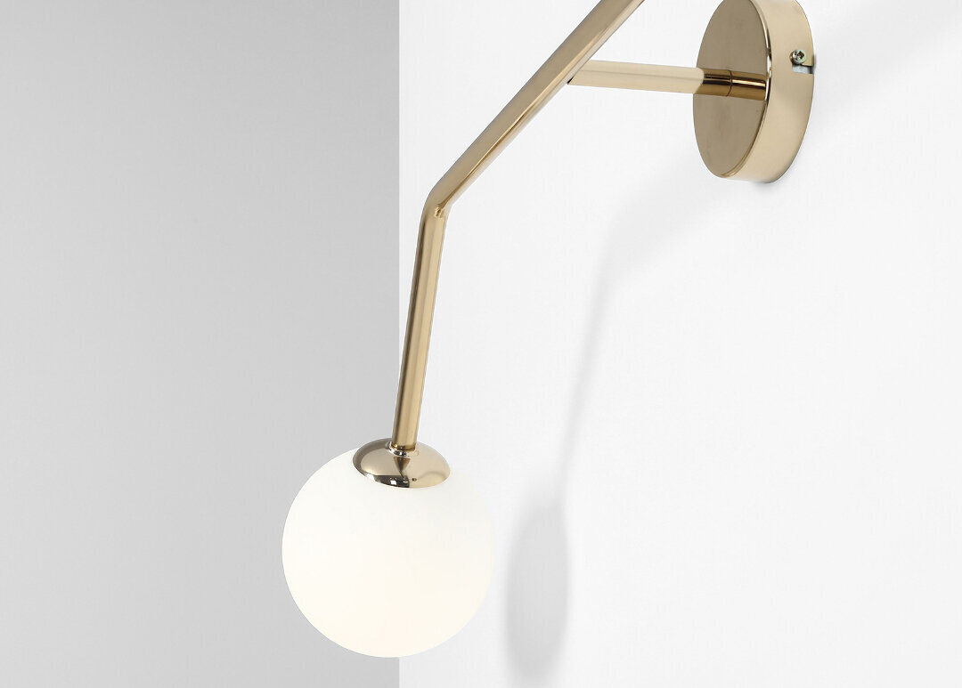 Sienas lampa Pure, zelta toņa, 2x 40 W cena un informācija | Sienas lampas | 220.lv