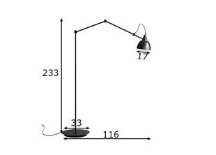 Aldex stāvlampa Aida cena un informācija | Stāvlampas | 220.lv