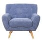 Atpūtas krēsls RIHANNA 93x84xH87cm, zils audums cena un informācija | Atpūtas krēsli | 220.lv