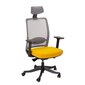 Darba krēsls Anggun, dzeltens / pelēks цена и информация | Biroja krēsli | 220.lv