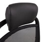 Darba krēsls FULKRUM 62x70xH97-107cm, melna āda cena un informācija | Biroja krēsli | 220.lv