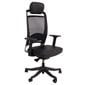 Darba krēsls FULKRUM 62x70xH97-107cm, melna āda цена и информация | Biroja krēsli | 220.lv