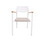 Dārza krēsls Wales 56x60xH82cm, balts cena un informācija | Dārza krēsli | 220.lv