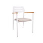 Dārza krēsls Wales 56x60xH82cm, balts цена и информация | Dārza krēsli | 220.lv