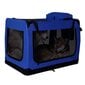Mājdzīvnieka transportēšanas soma XXXL, 101 x 69 x 70 cm, zila cena un informācija | Transportēšanas būri, somas | 220.lv