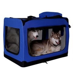 Mājdzīvnieka transportēšanas soma XXXL, 101 x 69 x 70 cm, zila cena un informācija | Transportēšanas būri, somas | 220.lv
