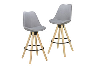 Комплект барных стульев Lima, 2шт, серый цена и информация | Стулья для кухни и столовой | 220.lv