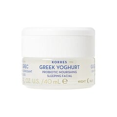 Korres Greek Yoghurt Probiotic nakts krēms 40 ml cena un informācija | Sejas krēmi | 220.lv