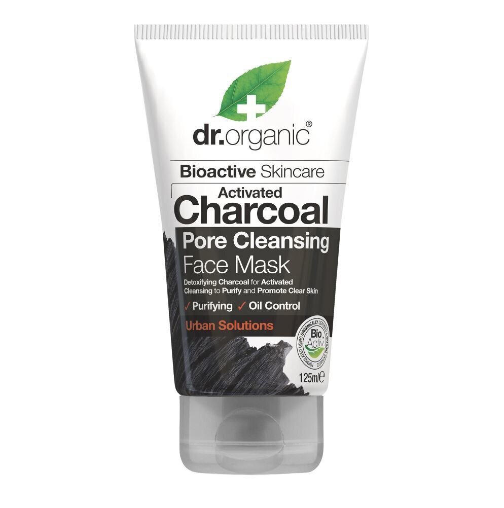 Ogļu dziļi attīroša sejas maska Dr. Organic Charcoal Face Mask, 125 ml цена и информация | Sejas maskas, acu maskas | 220.lv