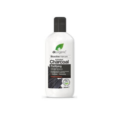 Dziļi attīrošs šampūns ar aktivēto ogli Dr. Organic Charcoal Shampoo, 265 ml cena un informācija | Šampūni | 220.lv