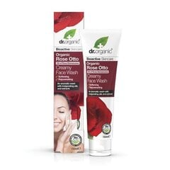 Rozes mīkstinošs sejas tīrīšanas krēms Dr. Organic Rose Otto Creamy Face Wash, 150 ml cena un informācija | Sejas ādas kopšana | 220.lv