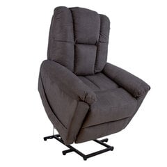 Кресло-реклайнер SUPERB, с электроподъемником + массаж, серый цвет цена и информация | Кресла в гостиную | 220.lv