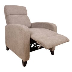 Atpūtas krēsls ENIGMA ar manuālu mehānismu 68x91xH100cm, bēšs cena un informācija | Atpūtas krēsli | 220.lv