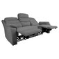 Dīvāns MIMI 3-vietīgs 208x93xH102cm, elektriskais dīvāns, pelēks cena un informācija | Dīvāni | 220.lv