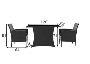 Комплект садовой мебели цена и информация | Комплекты уличной мебели | 220.lv
