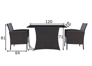 Комплект садовой мебели цена и информация | Комплекты уличной мебели | 220.lv