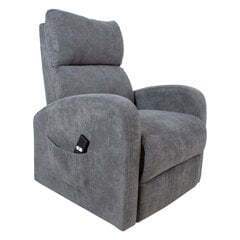 Atpūtas krēsls BARNY 72x93xH104cm, elektrisks, pelēks цена и информация | Кресла в гостиную | 220.lv