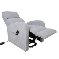 Atpūtas krēsls BARNY 72x93xH104cm, elektrisks, gaiši pelēks cena un informācija | Atpūtas krēsli | 220.lv