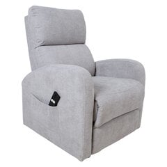 Atpūtas krēsls BARNY 72x93xH104cm, elektrisks, gaiši pelēks cena un informācija | Atpūtas krēsli | 220.lv