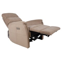 Atpūtas krēsls BARCLAY 79x86xH105cm, elektrisks, gaiši brūns цена и информация | Кресла в гостиную | 220.lv