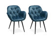 Ēdamistabas krēslu komplekts Salina, 2 gab., gaiši zils cena un informācija | Virtuves un ēdamistabas krēsli | 220.lv