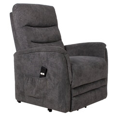 Atpūtas krēsls BARCLAY 79x86xH105cm ar elektrisko pacelšanas mehānismu, pelēks cena un informācija | Atpūtas krēsli | 220.lv