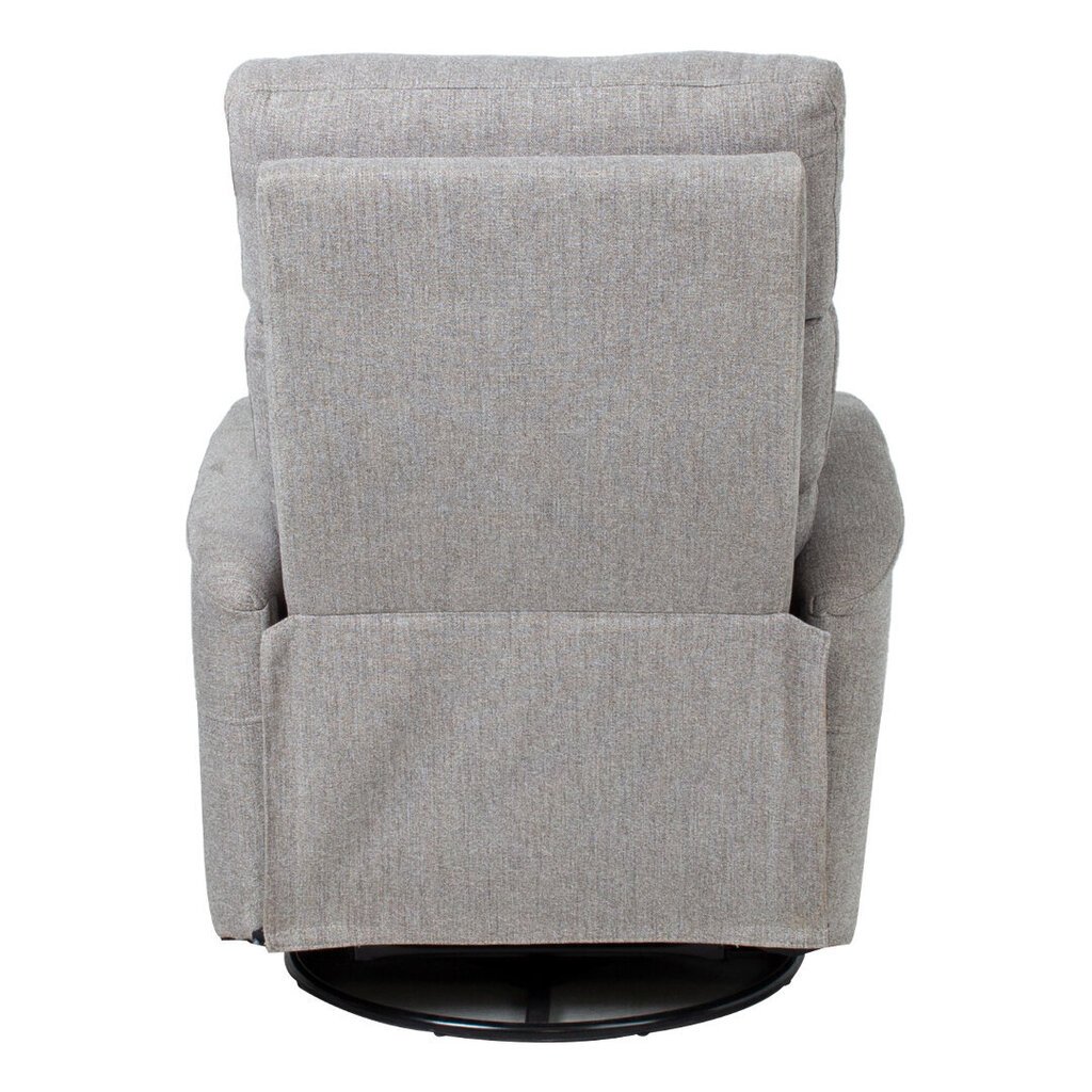 Atpūtas krēsls BARCLAY 79x86xH105cm ar manuālu mehānismu, rotējošs un šūpojošs, gaiši pelēks cena un informācija | Atpūtas krēsli | 220.lv