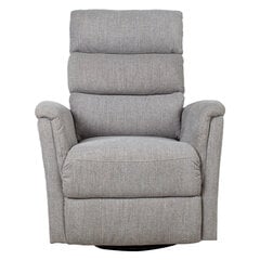 Atpūtas krēsls BARCLAY 79x86xH105cm ar manuālu mehānismu, rotējošs un šūpojošs, gaiši pelēks цена и информация | Кресла в гостиную | 220.lv