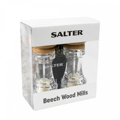 Salter 7607 WDXR Beech Wood Mills Twin cena un informācija | Garšvielu trauki, dzirnaviņas | 220.lv