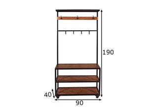 Вешалка для одежды Panama, индийский палисандр цена и информация | Комплекты в прихожую | 220.lv