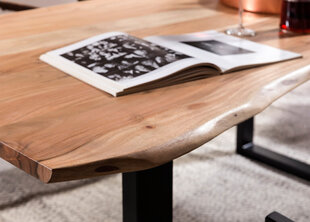 Ēdamistabas galds Tische, 200 x 100 cm, melnas kājas cena un informācija | Virtuves galdi, ēdamgaldi | 220.lv