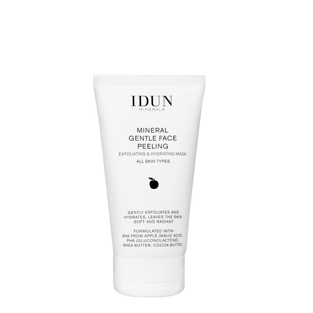 Sejas pīlinga krēms Idun Minerals Gentle Face Peeling, 75 ml cena un informācija | Sejas ādas kopšana | 220.lv