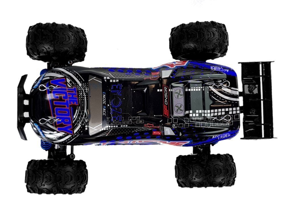 Sacīkšu automašīna ar tālvadības pulti ENOZE 9302E, 1:18, 45 km/h, zila cena un informācija | Rotaļlietas zēniem | 220.lv