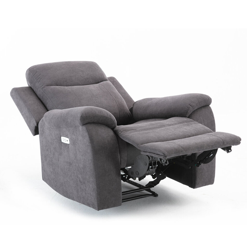 Atpūtas krēsls MILO 97x69xH103cm, ar elektrisko mehānismu, pelēks цена и информация | Atpūtas krēsli | 220.lv