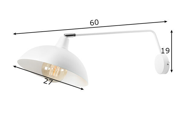 Aldex sienas lampa Espace cena un informācija | Sienas lampas | 220.lv