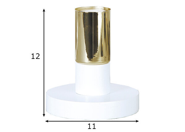 Galda lampa Duo, misiņa apdares/balta, 40 W cena