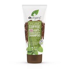 Kafijas pretblaugznu šampūns Dr. Organic Coffee Mint Anti-Dandruff Shampoo, 200 ml cena un informācija | Šampūni | 220.lv