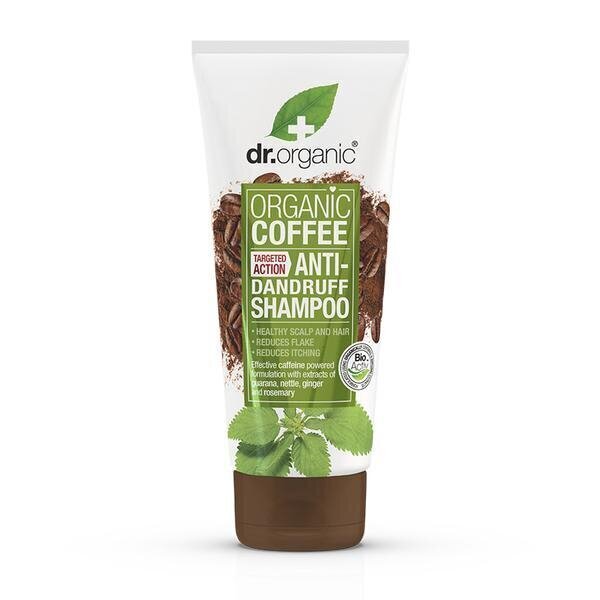 Kafijas pretblaugznu šampūns Dr. Organic Coffee Mint Anti-Dandruff Shampoo, 200 ml цена и информация | Šampūni | 220.lv