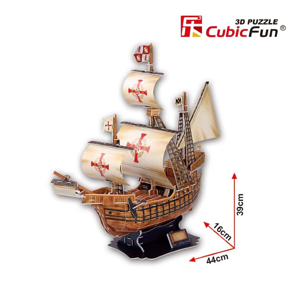 3D puzle CubicFun Kuģis „Santa Maria“ цена и информация | Puzles, 3D puzles | 220.lv