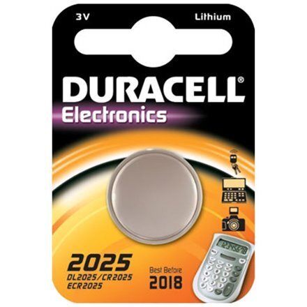Duracell CR2025 Long Lasting Power 3V Lithium Litija Baterija (DL2025) (1gab. Blisters) cena un informācija | Baterijas | 220.lv