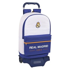 Skolas mugursoma ar riteņiem Real Madrid C.F. cena un informācija | Skolas somas | 220.lv