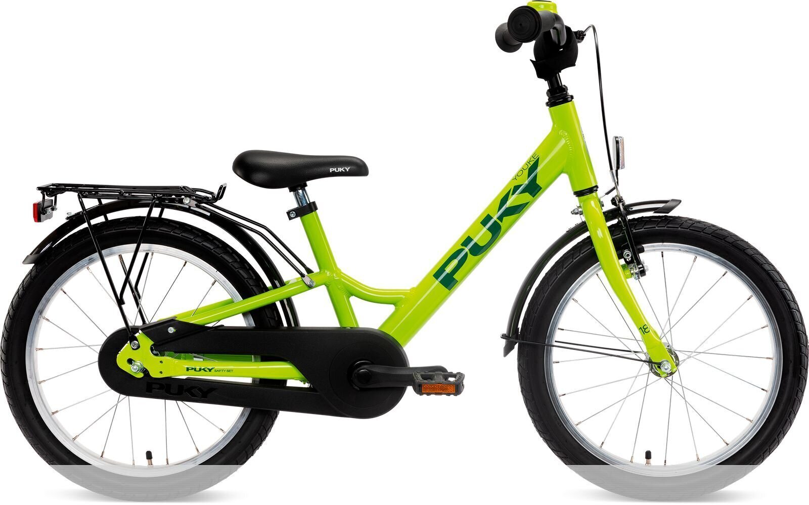 Bērnu velosipēds PUKY Youke 18" 2021, zaļš цена и информация | Velosipēdi | 220.lv
