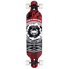 Скейтборд Nils Extreme Longboard Spider, красный цена и информация | Скейтборды | 220.lv