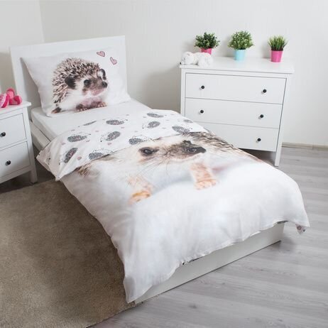 Gultas veļas komplekts Hedgehog 140 x 200 cm + spilvendrāna 70 x 90 cm cena un informācija | Bērnu gultas veļa | 220.lv