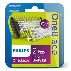 Komplekts sejai un ķermenim Philips OneBlade QP620/50 cena un informācija | Piederumi sadzīves tehnikai skaistumam | 220.lv