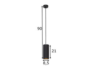 Griestu lampa Tutto, melna/zeltaina, 1x 40 W cena un informācija | Griestu lampas | 220.lv