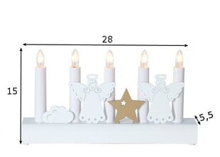 Электрические свечи Julia, белые цена и информация | Рождественские украшения | 220.lv