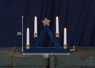 Elektriskās svecītes Julle, zilā krāsā cena un informācija | Ziemassvētku dekorācijas | 220.lv