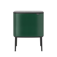 Мусорный бак Brabantia Touch Bin Bo, 11 + 23 л, Pine Green цена и информация | Мусорные баки | 220.lv