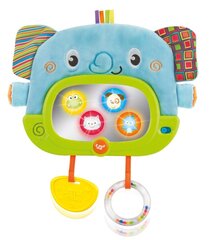 WinFun Beebi мягкое зеркало Слоник, со звуком и светом цена и информация | Игрушки для малышей | 220.lv
